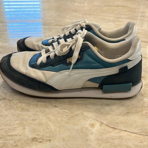Puma Future Rider Trainers | Men’s 8 | White, Teal, Grey‎ (Rare Color Combo) - Picture 6 of 9